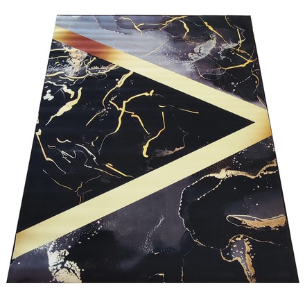 Kusový koberec Dywanopol BLACK AND GOLDN 12, 120 x 180 cm