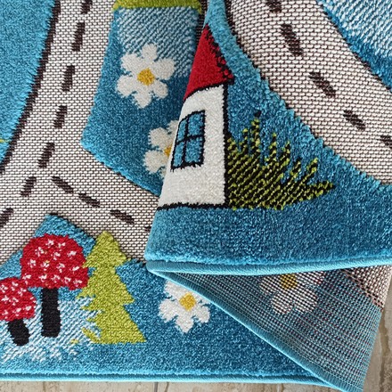 Kusový koberec Dywanopol Color Kids 02 Modrý, 400 x 500 cm (2)