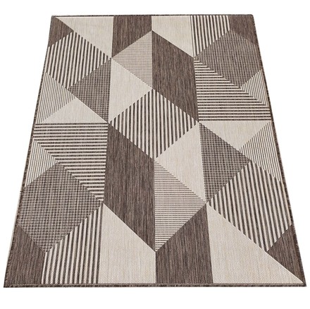 Kusový koberec Dywanopol ZARA 16 Oboustranný, hnědý, 80 x 150 cm