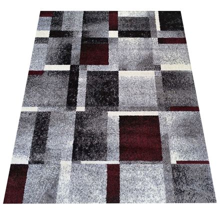 Kusový koberec Dywanopol OTTO 09 šedočervený, 120 x 170 cm
