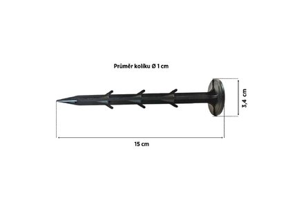 Kolík kotvící Enpro 725560 plastový 15 cm, (50 ks) (3)