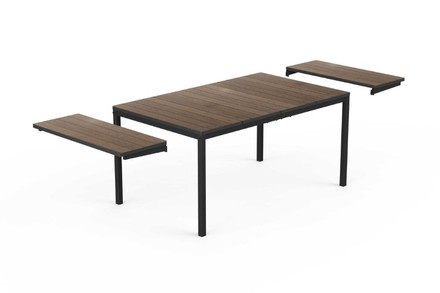 Zahradní stůl Keter Porto 160-240 rozkládací walnut / grafit (1)