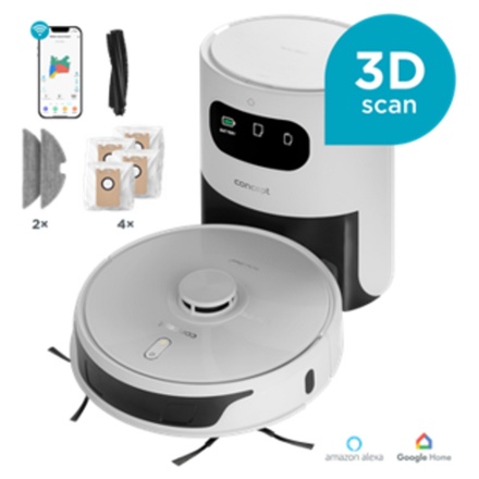 Robotický vysavač s mopem 2v1 Concept PERFECT CLEAN Laser 3D VR3450 (1)