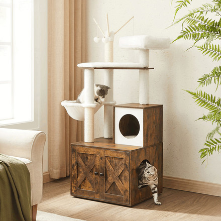 Škrabadlo pro kočky Autronic mdf, hnědá, AKS-E1213 OLW (1)