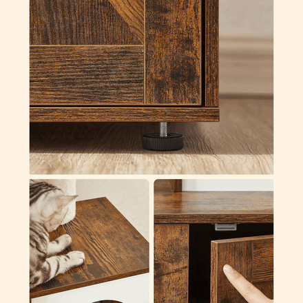 Škrabadlo pro kočky Autronic mdf, hnědá, AKS-E1213 OLW (6)