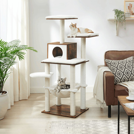 Škrabadlo pro kočky Autronic mdf, hnědá, AKS-E1264 OLW (1)