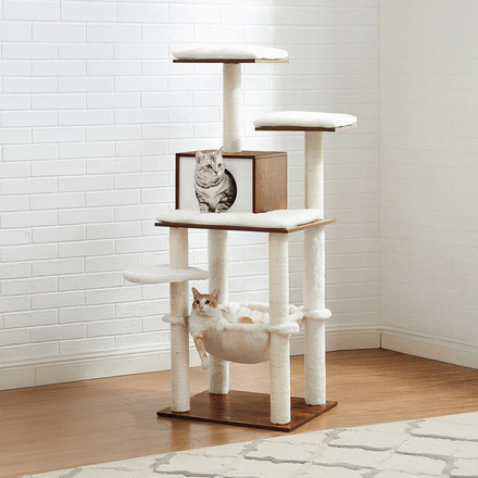 Škrabadlo pro kočky Autronic mdf, hnědá, AKS-E1264 OLW (2)