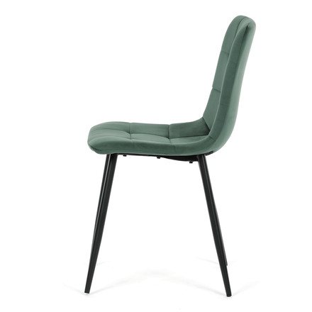 Moderní jídelní židle Autronic zelená, sametová látka, CT-V5081 GRN4 (3)