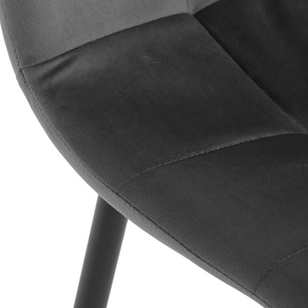 Moderní jídelní židle Autronic šedá, sametová látka, CT-V5081 GREY4 (10)