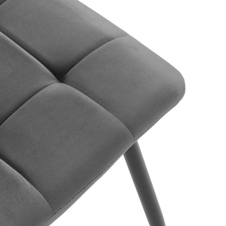 Moderní jídelní židle Autronic šedá, sametová látka, CT-V5081 GREY4 (11)