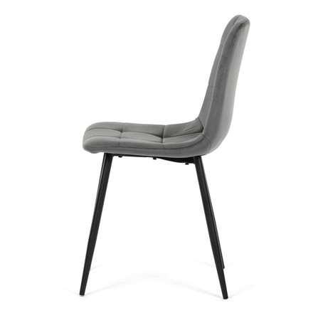 Moderní jídelní židle Autronic šedá, sametová látka, CT-V5081 GREY4 (3)
