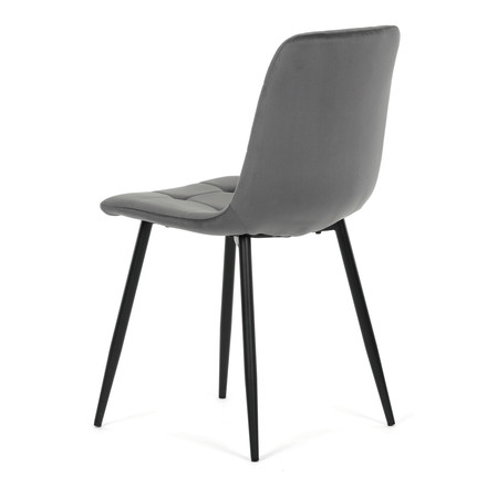 Moderní jídelní židle Autronic šedá, sametová látka, CT-V5081 GREY4 (4)