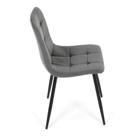 Moderní jídelní židle Autronic šedá, sametová látka, CT-V5081 GREY4 (7)