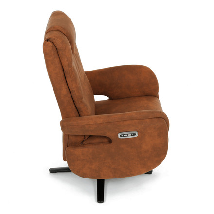 Polohovací křeslo Autronic elektrické zabudované ovládání, funkce zero gravity, hnědá, látka vintage, TV-C5590 BR3 (15)