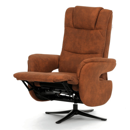 Polohovací křeslo Autronic elektrické zabudované ovládání, funkce zero gravity, hnědá, látka vintage, TV-C5590 BR3 (3)
