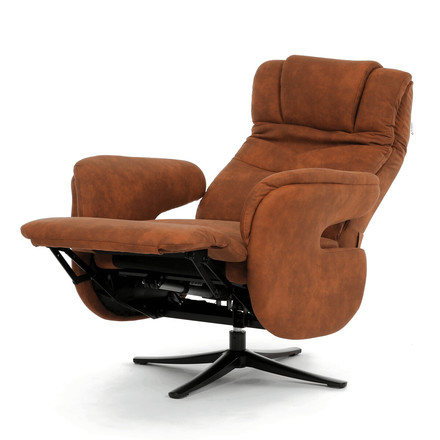 Polohovací křeslo Autronic elektrické zabudované ovládání, funkce zero gravity, hnědá, látka vintage, TV-C5590 BR3 (4)