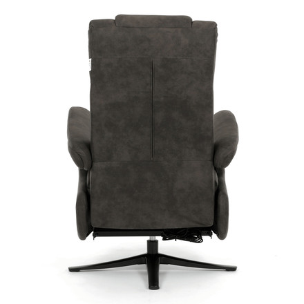 Polohovací křeslo Autronic elektrické zabudované ovládání, funkce zero gravity, šedá, látka vintage, TV-C5590 SIL3 (9)