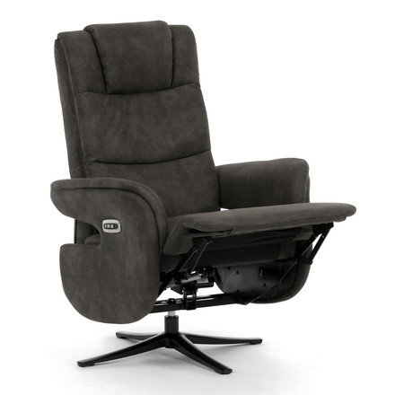 Polohovací křeslo Autronic elektrické zabudované ovládání, funkce zero gravity, šedá, látka vintage, TV-C5590 SIL3 (11)