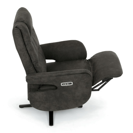 Polohovací křeslo Autronic elektrické zabudované ovládání, funkce zero gravity, šedá, látka vintage, TV-C5590 SIL3 (16)