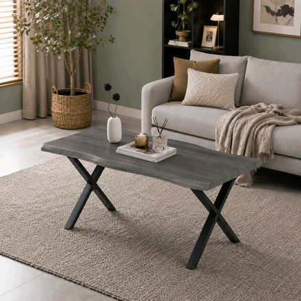 Konferenční stolek Autronic 60x120cm, mdf, šedá, CT-F4312 GREY (1)