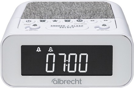 Radiobudík Albrecht DR 451 DAB+ alarm clock, bílý