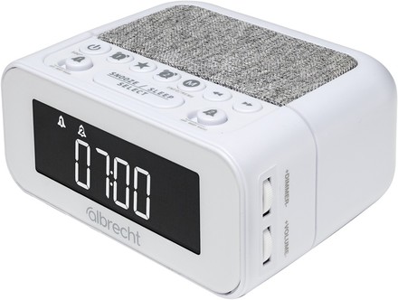 Radiobudík Albrecht DR 451 DAB+ alarm clock, bílý (2)
