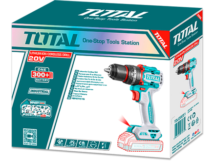 Aku vrtací šroubovák s příklepem Total TIDLI205581 20V Li-ion, brushless, 2000mAh, industrial, bez baterie a nabíječky (2)