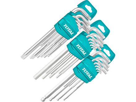 Klíče imbus a torx Total THT106KT0271 sada 27ks, S2 ocel, industrial