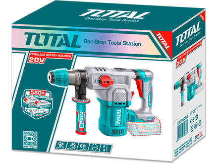 Aku vrtací kladivo Total TRHLI20286 SDS Plus, Brushless, 20V Li-ion, 2000mAh, 4,5J, industrial, bez baterie a nabíječky (2)