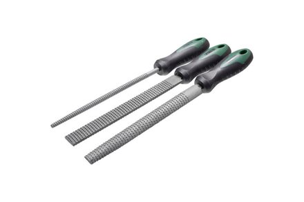 Rašple na dřevo Stalco S-40433 200 mm, set 3 ks