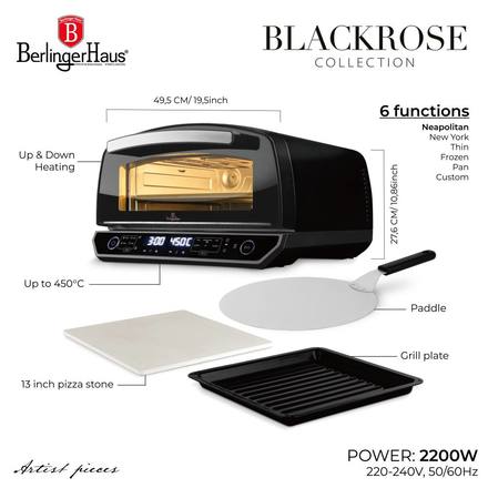 Pec na pizzu Berlingerhaus BH-9925 elektrická 450° Black Rose Collection (8)