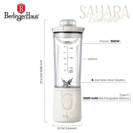 Stolní mixér Berlingerhaus BH-9923 USB-C Sahara Collection (11)