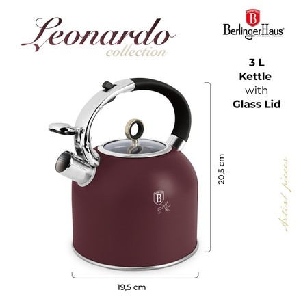 Konvice se skleněným víkem Berlingerhaus BH-8919 3 l Leonardo Collection (9)