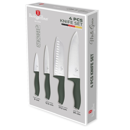 Sada nožů Berlingerhaus BH-3139 nerez 4 ks Matte Green Collection (2)