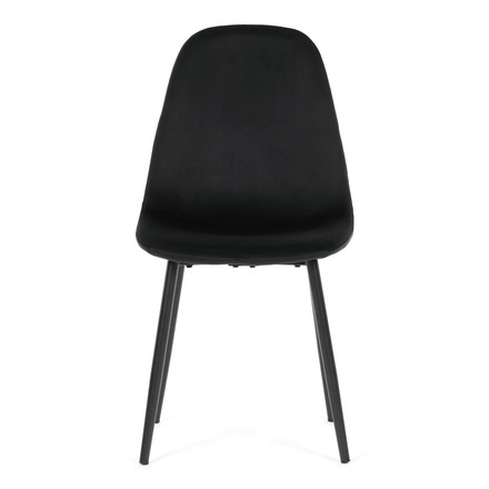 Moderní jídelní židle Autronic černá, sametová látka, CT-V2971 BK4 (2)