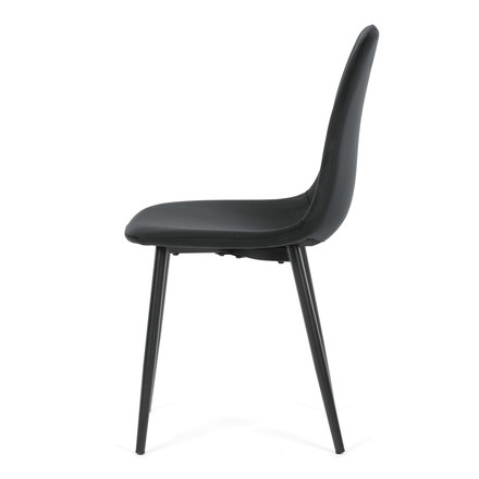 Moderní jídelní židle Autronic černá, sametová látka, CT-V2971 BK4 (3)