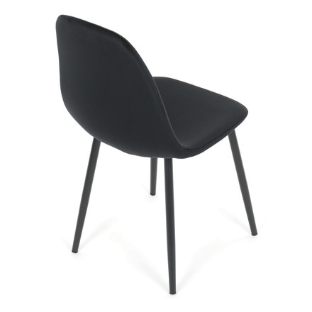 Moderní jídelní židle Autronic černá, sametová látka, CT-V2971 BK4 (6)