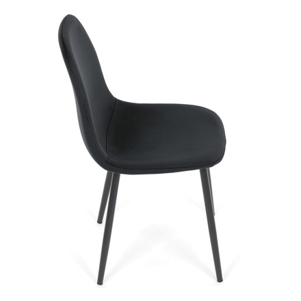 Moderní jídelní židle Autronic černá, sametová látka, CT-V2971 BK4 (7)