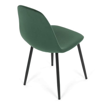 Moderní jídelní židle Autronic zelená, sametová látka, CT-V2971 GRN4 (6)