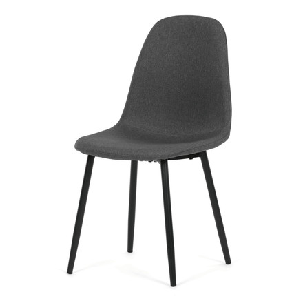 Moderní jídelní židle Autronic šedá, látka, CT-V2972 GREY2