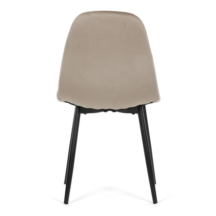 Moderní jídelní židle Autronic béžová, sametová látka, CT-V2971 CRM4 (5)