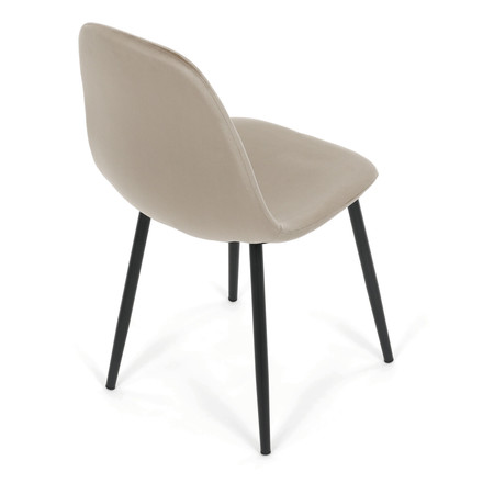 Moderní jídelní židle Autronic béžová, sametová látka, CT-V2971 CRM4 (6)