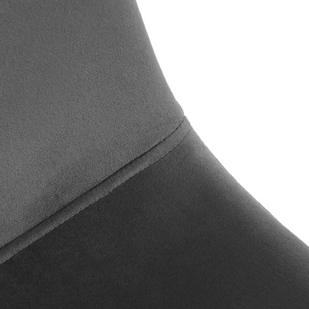 Moderní jídelní židle Autronic šedá, sametová látka, CT-V2971 GREY4 (10)