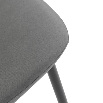 Moderní jídelní židle Autronic šedá, sametová látka, CT-V2971 GREY4 (11)