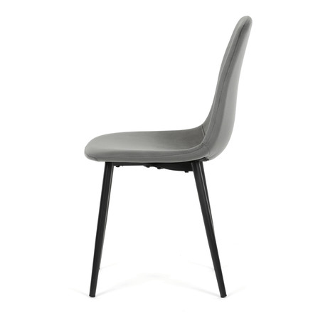 Moderní jídelní židle Autronic šedá, sametová látka, CT-V2971 GREY4 (3)