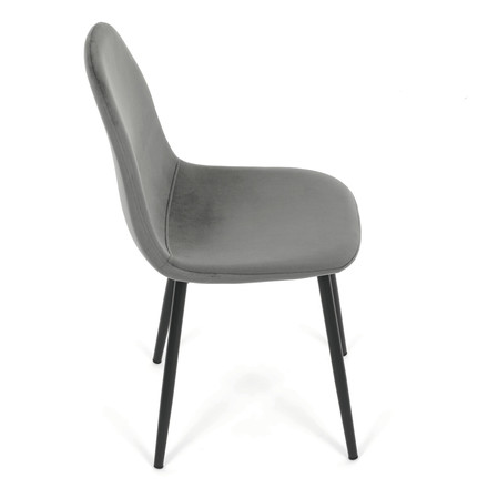 Moderní jídelní židle Autronic šedá, sametová látka, CT-V2971 GREY4 (7)