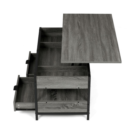 Konferenční stolek Autronic 100x50x48cm, mdf, šedý dub, CT-I1201 GREY (5)