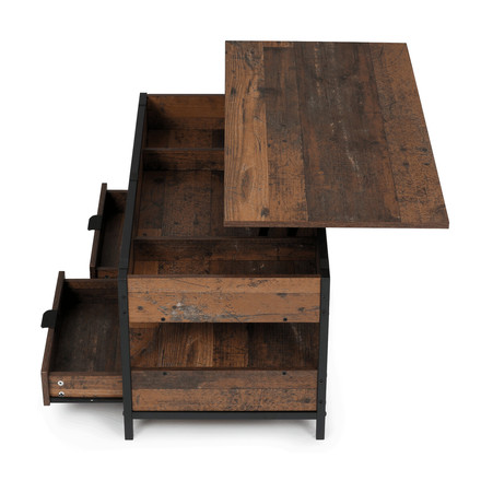 Konferenční stolek Autronic 100x50x48cm, mdf, old wood, CT-I1201 OLW2 (5)