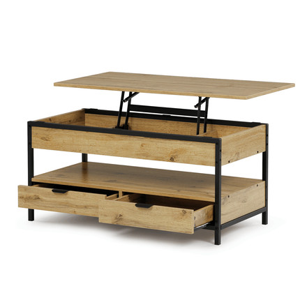 Konferenční stolek Autronic 100x50x48cm, mdf, dub, CT-I1201 OAK (3)