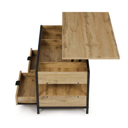 Konferenční stolek Autronic 100x50x48cm, mdf, dub, CT-I1201 OAK (5)